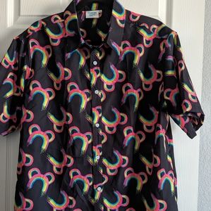Rainbow rules Disney inspired ears rainbow shirt.XL